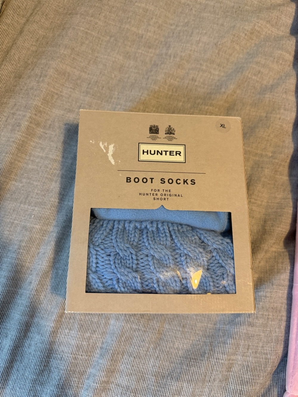 Hunter Light Blue Cable-Knit Boot Socks - Picture 2 of 7